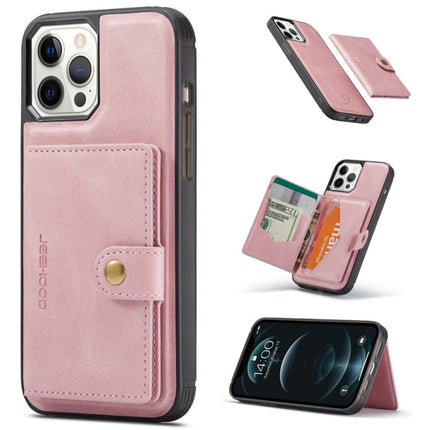 JEEHOOD Retro Magnetic Detachable Leather Case with Wallet & Card Slot & Holder, For iPhone 12 mini, For iPhone 12 / 12 Pro, For iPhone 12 Pro Max