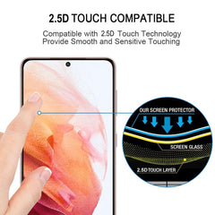 25 PCS 3D Curved Edge Full Screen Tempered Glass Film, For Samsung Galaxy S21 5G, For Samsung Galaxy S21+ 5G, For Samsung Galaxy S21 Ultra 5G