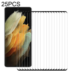 25 PCS 3D Curved Edge Full Screen Tempered Glass Film, For Samsung Galaxy S21 5G, For Samsung Galaxy S21+ 5G, For Samsung Galaxy S21 Ultra 5G