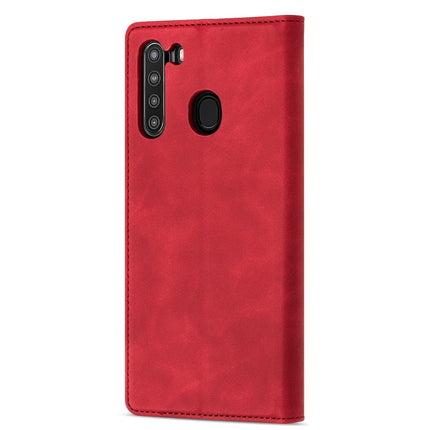 GUSSIM GS-001 Business Style Horizontal Flip Skin Feel PU Leather Case with Holder & Card Slots & Wallet & Photo Frame, For Samsung Galaxy A21