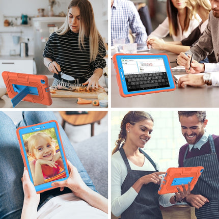 Contrast Color Robot Shockproof Silicone + PC Protective Case with Holder, For Samsung Galaxy Tab A 8.0 (2019) / T290, For Samsung Galaxy Tab A 8.4 (2020) / T307, For Samsung Galaxy Tab A 10.1 (2019) / T510