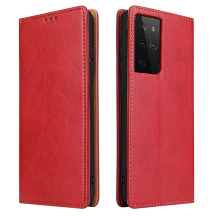 Fierre Shann PU Genuine Leather Texture Horizontal Flip Leather Case with Holder & Card Slots & Wallet, For Samsung Galaxy S21 5G, For Samsung Galaxy S21+ 5G, For Samsung Galaxy S21 Ultra 5G