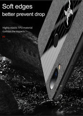 XINLI Stitching Cloth Textue Shockproof TPU Protective Case, For Meizu Note 9
