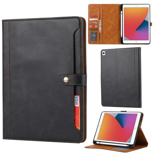 Calf Texture Double Fold Clasp Horizontal Flip Leather Case with Photo Frame & Holder & Card Slots & Wallet, For iPad 10.2, For iPad Pro 10.5, For iPad 9.7 (2018/2017) / Air 2, For iPad mini 5 / mini 4 / mini 3, For iPad Pro 11 inch (2020)