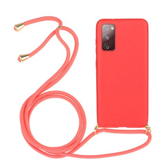 Wheat Straw Material + TPU Protective Case with Lanyard, For Samsung Galaxy S20 FE, For Samsung Galaxy A21s