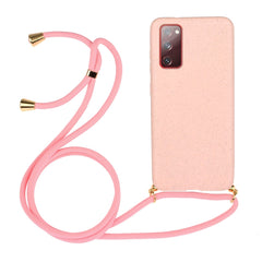Wheat Straw Material + TPU Protective Case with Lanyard, For Samsung Galaxy S20 FE, For Samsung Galaxy A21s