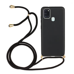 Wheat Straw Material + TPU Protective Case with Lanyard, For Samsung Galaxy S20 FE, For Samsung Galaxy A21s