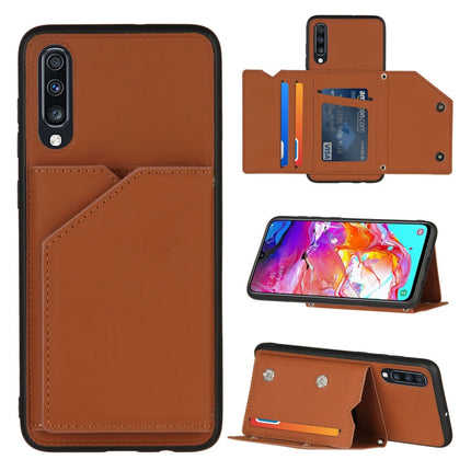 Skin Feel PU + TPU + PC Back Cover Shockproof Case with Card Slots & Holder & Photo Frame, For OPPO Realme 7, For Samsung Galaxy A50 & A30s & A50s, For OPPO Realme C11, For Samsung Galaxy A70 & A70s