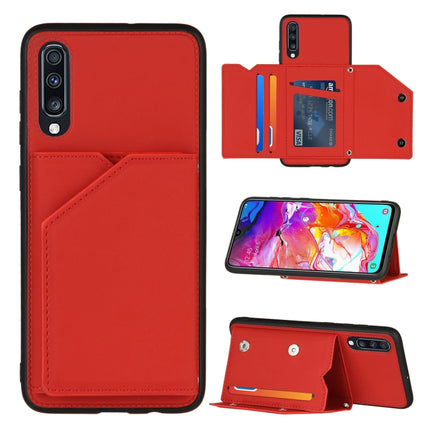 Skin Feel PU + TPU + PC Back Cover Shockproof Case with Card Slots & Holder & Photo Frame, For OPPO Realme 7, For Samsung Galaxy A50 & A30s & A50s, For OPPO Realme C11, For Samsung Galaxy A70 & A70s, For OPPO Realme C15