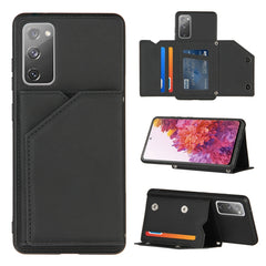 Skin Feel PU + TPU + PC Back Cover Shockproof Case with Card Slots & Holder & Photo Frame, For OPPO Realme C15, For Samsung Galaxy M60s & A81, For Huawei P40 Lite & Nova 6 SE, For Samsung Galaxy S20 FE