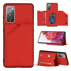 Skin Feel PU + TPU + PC Back Cover Shockproof Case with Card Slots & Holder & Photo Frame, For OPPO Realme C15, For Samsung Galaxy M60s & A81, For Huawei P40 Lite & Nova 6 SE, For Samsung Galaxy S20 FE