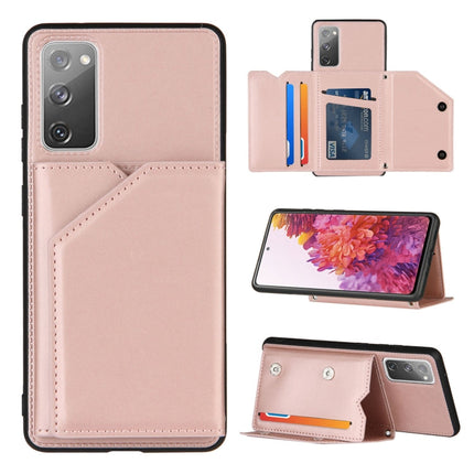 Skin Feel PU + TPU + PC Back Cover Shockproof Case with Card Slots & Holder & Photo Frame, For OPPO Realme C15, For Samsung Galaxy M60s & A81, For Huawei P40 Lite & Nova 6 SE, For Samsung Galaxy S20 FE
