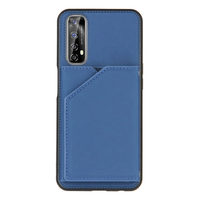 Skin Feel PU + TPU + PC Back Cover Shockproof Case with Card Slots & Holder & Photo Frame, For OPPO Realme 7, For Samsung Galaxy A50 & A30s & A50s, For OPPO Realme C11, For Samsung Galaxy A70 & A70s