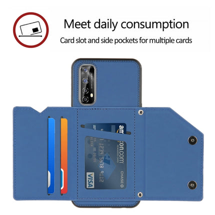 Skin Feel PU + TPU + PC Back Cover Shockproof Case with Card Slots & Holder & Photo Frame, For OPPO Realme 7, For Samsung Galaxy A50 & A30s & A50s, For OPPO Realme C11, For Samsung Galaxy A70 & A70s, For OPPO Realme C15