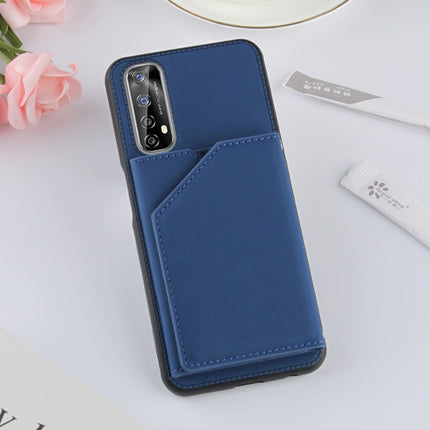 Skin Feel PU + TPU + PC Back Cover Shockproof Case with Card Slots & Holder & Photo Frame, For OPPO Realme 7, For Samsung Galaxy A50 & A30s & A50s, For OPPO Realme C11, For Samsung Galaxy A70 & A70s, For OPPO Realme C15