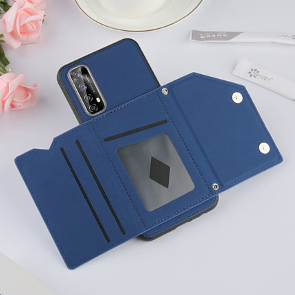 Skin Feel PU + TPU + PC Back Cover Shockproof Case with Card Slots & Holder & Photo Frame, For OPPO Realme 7, For Samsung Galaxy A50 & A30s & A50s, For OPPO Realme C11, For Samsung Galaxy A70 & A70s, For OPPO Realme C15
