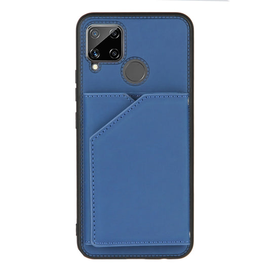 Skin Feel PU + TPU + PC Back Cover Shockproof Case with Card Slots & Holder & Photo Frame, For OPPO Realme C15, For Samsung Galaxy M60s & A81, For Huawei P40 Lite & Nova 6 SE, For Samsung Galaxy S20 FE