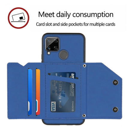 Skin Feel PU + TPU + PC Back Cover Shockproof Case with Card Slots & Holder & Photo Frame, For OPPO Realme C15, For Samsung Galaxy M60s & A81, For Huawei P40 Lite & Nova 6 SE, For Samsung Galaxy S20 FE