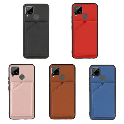 Skin Feel PU + TPU + PC Back Cover Shockproof Case with Card Slots & Holder & Photo Frame, For OPPO Realme C15, For Samsung Galaxy M60s & A81, For Huawei P40 Lite & Nova 6 SE, For Samsung Galaxy S20 FE