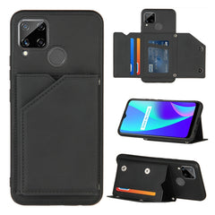 Skin Feel PU + TPU + PC Back Cover Shockproof Case with Card Slots & Holder & Photo Frame, For OPPO Realme C15, For Samsung Galaxy M60s & A81, For Huawei P40 Lite & Nova 6 SE, For Samsung Galaxy S20 FE