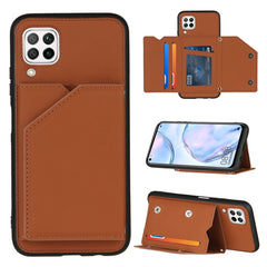 Skin Feel PU + TPU + PC Back Cover Shockproof Case with Card Slots & Holder & Photo Frame, For OPPO Realme C15, For Samsung Galaxy M60s & A81, For Huawei P40 Lite & Nova 6 SE, For Samsung Galaxy S20 FE