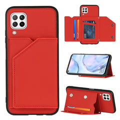 Skin Feel PU + TPU + PC Back Cover Shockproof Case with Card Slots & Holder & Photo Frame, For OPPO Realme C15, For Samsung Galaxy M60s & A81, For Huawei P40 Lite & Nova 6 SE, For Samsung Galaxy S20 FE