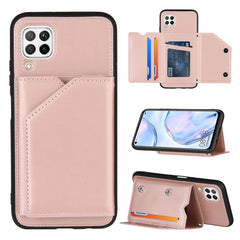 Skin Feel PU + TPU + PC Back Cover Shockproof Case with Card Slots & Holder & Photo Frame, For OPPO Realme C15, For Samsung Galaxy M60s & A81, For Huawei P40 Lite & Nova 6 SE, For Samsung Galaxy S20 FE