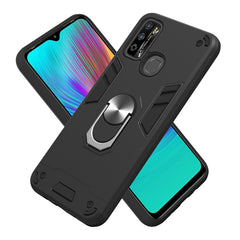 Armour Series PC + TPU Protective Case with Ring Holder, For Infinix X680 / Hot 9 Play, For Infinix Note 7 Lite