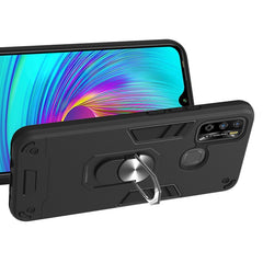 Armour Series PC + TPU Protective Case with Ring Holder, For Infinix X680 / Hot 9 Play, For Infinix Note 7 Lite