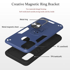 Armour Series PC + TPU Protective Case with Ring Holder, For Infinix X680 / Hot 9 Play, For Infinix Note 7 Lite
