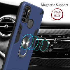 Armour Series PC + TPU Protective Case with Ring Holder, For Infinix X680 / Hot 9 Play, For Infinix Note 7 Lite