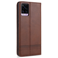 ZNS Magnetic Calf Texture Horizontal Flip Leather Case with Card Slots & Holder & Wallet, For vivo V20 Pro / S7, For Xiaomi Mi Note 10 Lite
