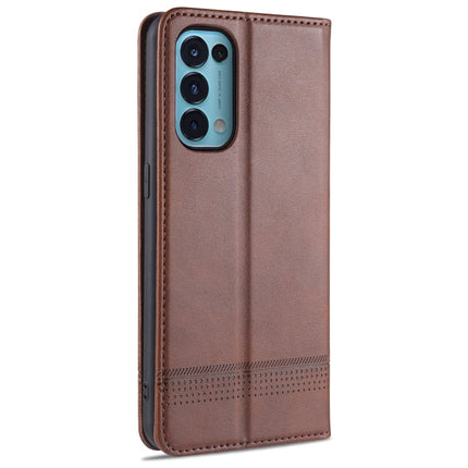 AZNS Magnetic Calf Texture Horizontal Flip Leather Case with Card Slots & Holder & Wallet, For Oppo Reno5 5G, For Oppo Reno5 Pro 5G, For Xiaomi Redmi Note 9 5G