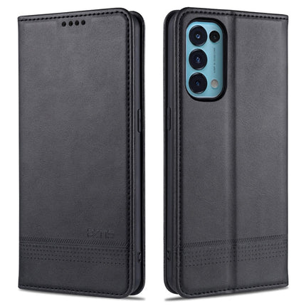AZNS Magnetic Calf Texture Horizontal Flip Leather Case with Card Slots & Holder & Wallet, For Oppo Reno5 5G, For Oppo Reno5 Pro 5G, For Xiaomi Redmi Note 9 5G