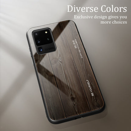 Wood Grain Glass Protective Case, For Samsung Galaxy S20, For Samsung Galaxy S20 Plus, For Samsung Galaxy S20 Ultra, For Samsung Galaxy S20 FE