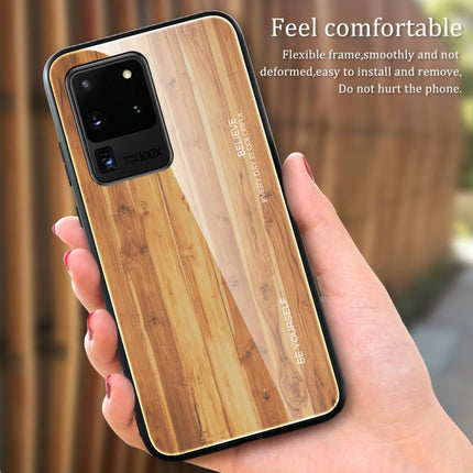 Wood Grain Glass Protective Case, For Samsung Galaxy S20, For Samsung Galaxy S20 Plus, For Samsung Galaxy S20 Ultra, For Samsung Galaxy S20 FE
