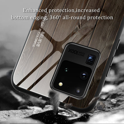 Wood Grain Glass Protective Case, For Samsung Galaxy S20, For Samsung Galaxy S20 Plus, For Samsung Galaxy S20 Ultra, For Samsung Galaxy S20 FE