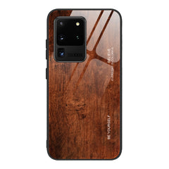 Wood Grain Glass Protective Case, For Samsung Galaxy S20, For Samsung Galaxy S20 Plus, For Samsung Galaxy S20 Ultra, For Samsung Galaxy S20 FE