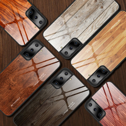 Wood Grain Glass Protective Case, For Samsung Galaxy S21 5G, For Samsung Galaxy S21 Plus, For Samsung Galaxy S21 Ultra 5G, For Samsung Galaxy A21s
