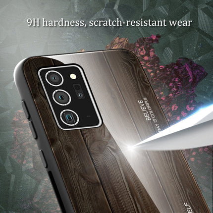 Wood Grain Glass Protective Case, For Samsung Galaxy Note20, For Samsung Galaxy Note20 Ultra, For Xiaomi Mi 10 Pro, For Xiaomi 10T / 10T Pro