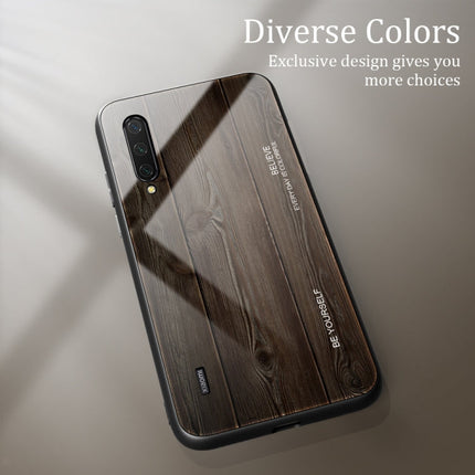 Wood Grain Glass Protective Case, For Xiaomi Mi CC9, For Xiaomi Poco X3 NFC, For Xiaomi Redmi K30 Pro, For Xiaomi Redmi Note 9S