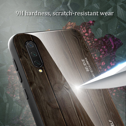 Wood Grain Glass Protective Case, For Xiaomi Mi CC9, For Xiaomi Poco X3 NFC, For Xiaomi Redmi K30 Pro, For Xiaomi Redmi Note 9S