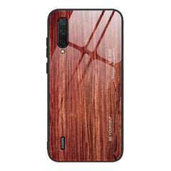 Wood Grain Glass Protective Case, For Xiaomi Mi CC9, For Xiaomi Poco X3 NFC, For Xiaomi Redmi K30 Pro, For Xiaomi Redmi Note 9S
