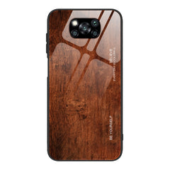 Wood Grain Glass Protective Case, For Xiaomi Mi CC9, For Xiaomi Poco X3 NFC, For Xiaomi Redmi K30 Pro, For Xiaomi Redmi Note 9S