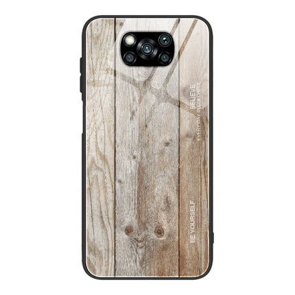 Wood Grain Glass Protective Case, For Xiaomi Mi CC9, For Xiaomi Poco X3 NFC, For Xiaomi Redmi K30 Pro, For Xiaomi Redmi Note 9S