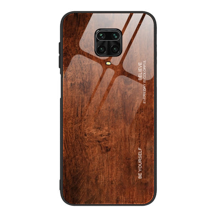 Wood Grain Glass Protective Case, For Xiaomi Mi CC9, For Xiaomi Poco X3 NFC, For Xiaomi Redmi K30 Pro, For Xiaomi Redmi Note 9S