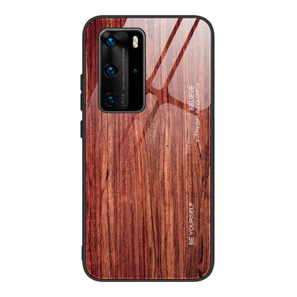 Wood Grain Glass Protective Case, For Huawei P40, For Huawei P40 Pro