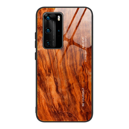 Wood Grain Glass Protective Case, For Huawei P40, For Huawei P40 Pro