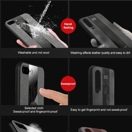 XINLI Stitching Cloth Textue Shockproof TPU Protective Case with Ring Holder, For iPhone 8 / 7, For iPhone 8 Plus / 7 Plus, For iPhone X / XS, For iPhone XR
