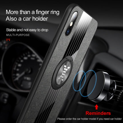 XINLI Stitching Cloth Textue Shockproof TPU Protective Case with Ring Holder, For iPhone XS Max, For iPhone 6 / 6s, For iPhone 6 Plus / 6s Plus